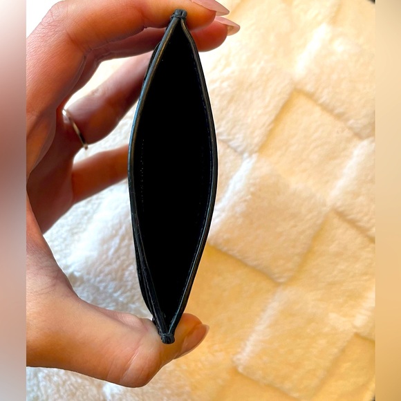 YSL Cassandre Matelassé Card Case in Grain de Poudre Leather - Picture 8 of 11